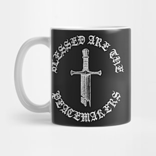 Blessed Are The Peacemakers Gothic Hardcore Punk Metal Mug